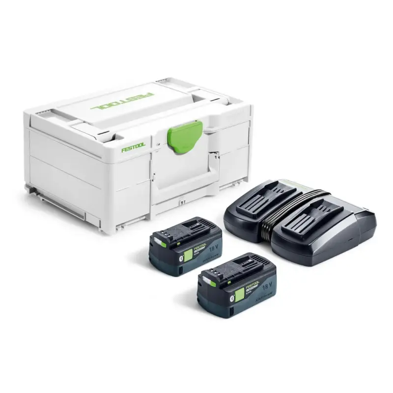 Festool Energie-Set SYS 18V 2xHP5,0/TCL6DUO für alle 18 Volt Geräte 578679 Kracherpreis