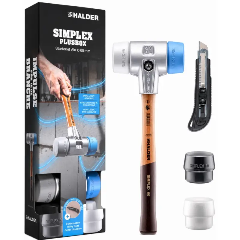 Angebot Halder SIMPLEX PLUSBOX Starterkit Alu 60 mm Durchmesser + Cuttermesser 3113s004