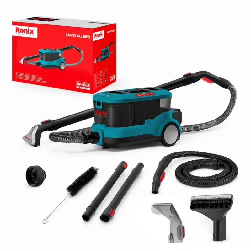 Preiswert Ronix Teppichreiniger 800 W 220 - 240 V 8 kg 5 m Kabellänge RP-0800